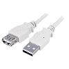 Cable - Connectique Telephone Cable USB 2.0 USB A femelle USB A male 1.8m - Gris