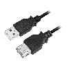 Cable - Connectique Telephone Cable USB 2.0 USB A femelle USB A male 200cm - Noir