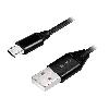 Cable - Connectique Telephone Cable USB 2.0 USB A male USB B micro male 0.3m - Noir