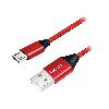 Cable - Connectique Telephone Cable USB 2.0 USB A male USB B micro male 0.3m - Rouge