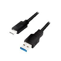 Cable - Connectique Telephone Cable USB 3.0 USB A male USB C male 1m - Noir
