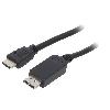 Cable - Connectique Tv - Video - Son Cable DisplayPort 1.1 male HDMI 2.0 male 3m noir