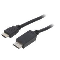 Cable - Connectique Tv - Video - Son Cable DisplayPort 1.1 male HDMI 2.0 male 3m noir