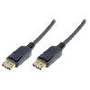 Cable - Connectique Tv - Video - Son Cable DisplayPort 1.1a male des deux cotes avec blocage 10m noir