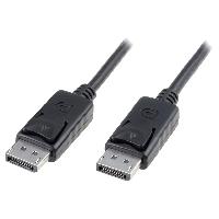 Cable - Connectique Tv - Video - Son Cable DisplayPort 1.1a male des deux cotes avec blocage 2m noir