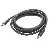 Cable - Connectique Tv - Video - Son Cable DisplayPort 1.2 male des deux cotes 1.8m noir