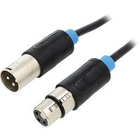 Cable - Connectique Tv - Video - Son Cable XLR Male 3pin vers XLR Femelle 3pin 5m