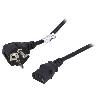 Cable D'alimentation Cable alimentation angulaire vers C13 femelle 1.5m noir