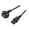 Cable D'alimentation Cable alimentation angulaire vers C13 femelle 5m noir