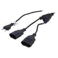 Cable D'alimentation Cable alimentation vers 2X CEE 7-16 1.2m