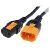 Cable D'alimentation Cable C13 femelle vers C14 mal 1.5m avec blocage
