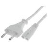 Cable D'alimentation Cable- CEE 7-16 -C- prise.IEC C7 femelle- 5m- Prises- 1- blanc