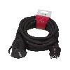 Cable D'alimentation Cable d'extension d'alimentation exterieure noir IP44 250V-16A - 5m