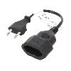 Cable D'alimentation Cable d'extension d'alimentation Max 2.5A 0.2m - Noir