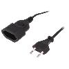 Cable D'alimentation Cable d'extension d'alimentation noir- 2m