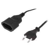 Cable D'alimentation Cable d'extension d'alimentation noir- 2m