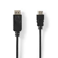 Cable D'alimentation Cable HDMI - Display Port 1.2 2m noir 4k-60hz.