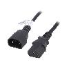 Cable D'alimentation Cable rallonge C13 femelle vers C14 mal 3m