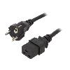Cable D'alimentation Cordon d'alimentation 16A 250V 1.8m - Noir