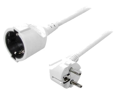 Cable D'alimentation Cable d'extension d'alimentation avec protection enfant blanc IP20 250V - 3m