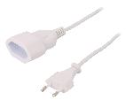 Cable D'alimentation Cable d'extension d'alimentation blanc - 1m