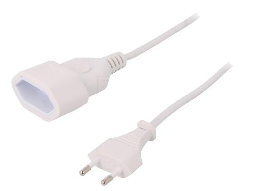 Cable D'alimentation Cable d'extension d'alimentation blanc - 1m