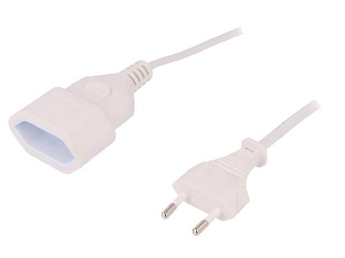 Cable D'alimentation Cable d'extension d'alimentation blanc- 2m