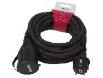 Cable D'alimentation Cable d'extension d'alimentation exterieure noir IP44 250V-16A - 5m