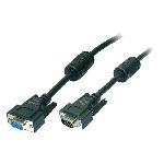 Cable D-Sub 15pin HD femelle D-Sub 15pin HD prise male 1.8m - Noir