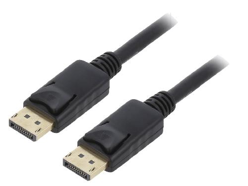 Cable - Connectique Pour Peripherique Cable de connexion DisplayPort 4K male vers DP male 5m - Noir