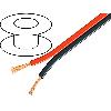 Cable de Haut-Parleurs 100m de Cable de haut parleurs 2x0.5mm2 - OFC - Rouge Noir