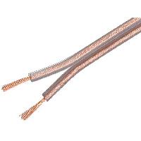 Cable de Haut-Parleurs 1m cable de haut parleurs - 2x2.5mm2 - CCA - transparent