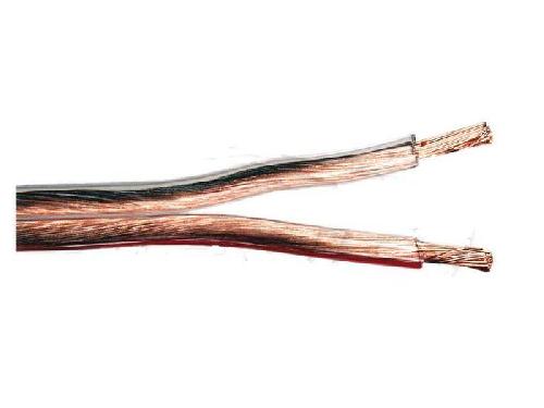 Cable de Haut-Parleurs Cable de haut parleurs 2x2.5mm2 - 10m - CCA - Transparent