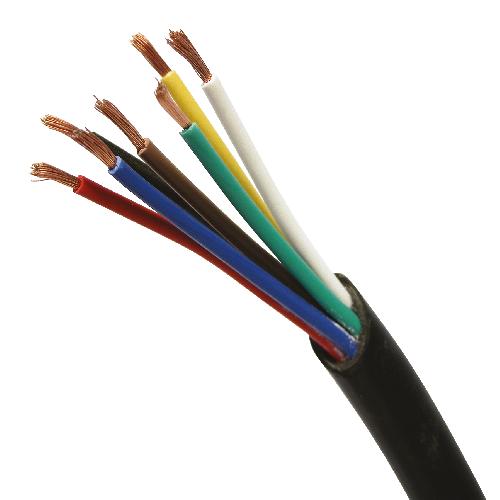 Connectique Remorque Cable de remorque 7 ames - D10mm - L50m