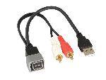 Modules Aux Autoradio Cable de remplacement USB AUX compatible avec Nissan 09-19 voir liste