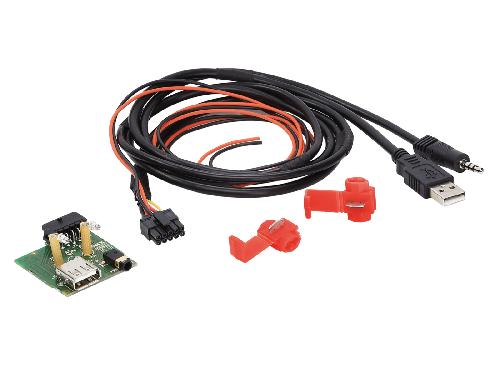 Modules Aux Autoradio Cable de remplacement USB AUX compatible avec SsangYong Rexton 13-17