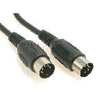 Cable DIN 5pin 1.2m male vers male