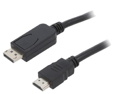 Cable - Connectique Pour Peripherique Cable DisplayPort 1.1 male HDMI 2.0 male 10m noir