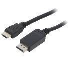 Cable - Connectique Tv - Video - Son Cable DisplayPort 1.1 male HDMI 2.0 male 3m noir