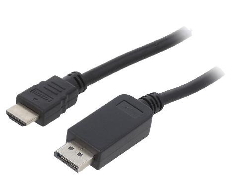 Cable - Connectique Tv - Video - Son Cable DisplayPort 1.1 male HDMI 2.0 male 3m noir