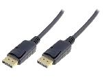 Cable - Connectique Tv - Video - Son Cable DisplayPort 1.1a male des deux cotes avec blocage 10m noir