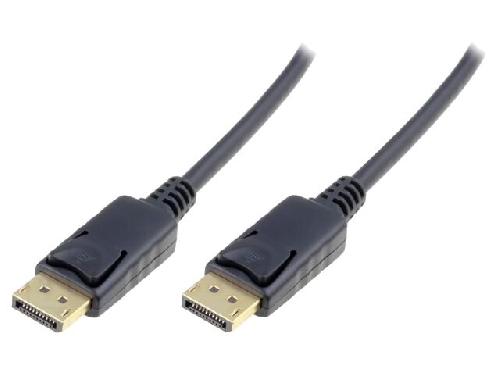 Cable - Connectique Tv - Video - Son Cable DisplayPort 1.1a male des deux cotes avec blocage 10m noir