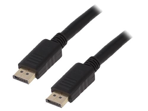 Cable - Connectique Pour Peripherique Cable DisplayPort 1.2 prise male des deux cotes 3D 4K UHD 10m - Noir