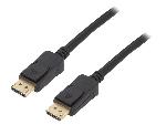 Cable - Connectique Pour Peripherique Cable DisplayPort 1.2 prise male des deux cotes 3D 4K UHD 15m - Noir