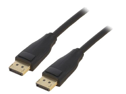 Cable - Connectique Pour Peripherique Cable DisplayPort 1.4 male des deux cotes 2m noir