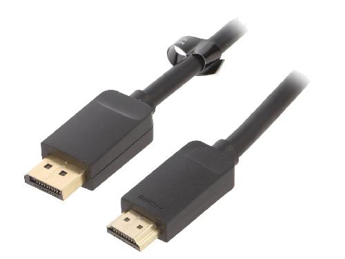 Cable - Connectique Pour Peripherique Cable DisplayPort male HDMI male 3m noir