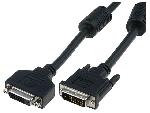 Cable - Connectique Pour Peripherique Cable dual link DVI-D -24+1- femelle DVI-D -24-1- prise male 5m - Noir