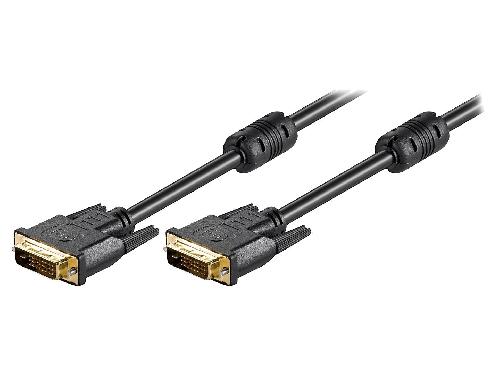 Cable - Connectique Pour Peripherique Cable DVI-D male des deux cotes 2m noir