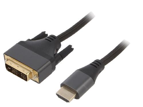 Cable - Connectique Pour Peripherique Cable DVI-D male HDMI male 1.8m noir