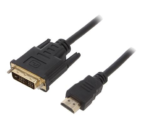 Cable - Connectique Pour Peripherique Cable DVI-D male HDMI male 3m noir